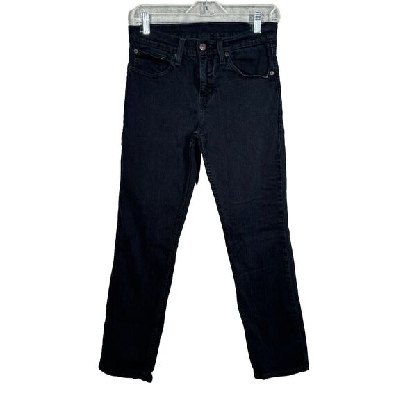 Levis 511 Jeans Mens 28x29 Black Slim Authentic Straight Premium Classic Casual - Picture 1 of 10